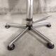 Swivel office chair in chrome-plated metal 70s