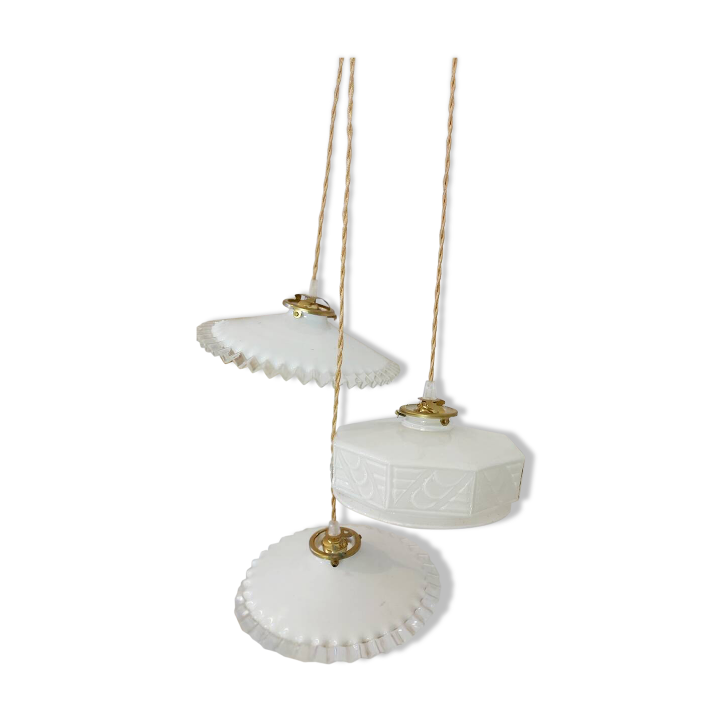 Art deco waterfall pendant light