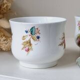 Set of 2 kg luneville polychrome cups