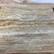 Yellow travertine coffee table, 70/80s