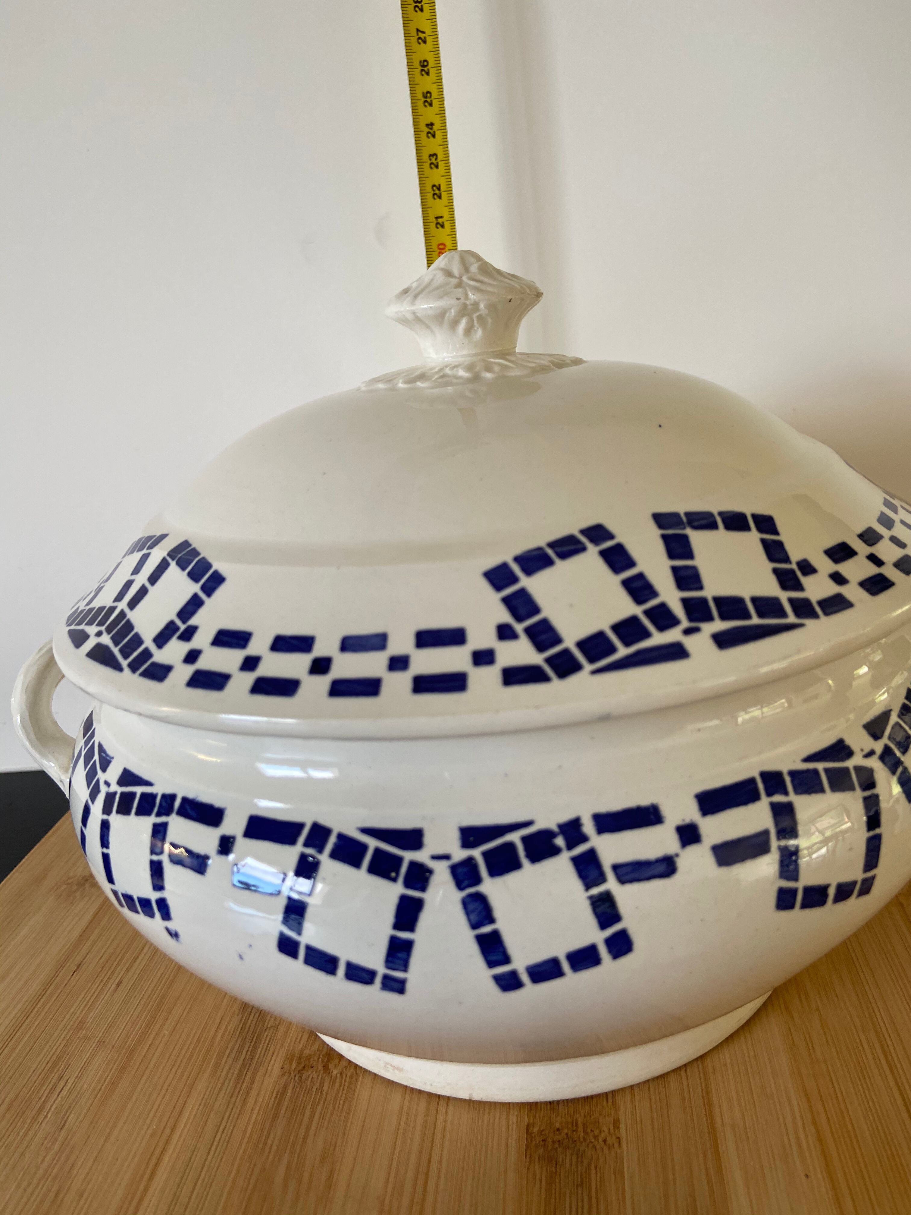 Limoges porcelain bulging soup