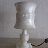 Bedside lamp, to be placed in alabaster