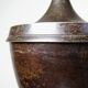 Covered cassolette in Empire style, patinated bronze, India, 1960s-1980s.