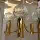 Lustre doré style Space âge années 70