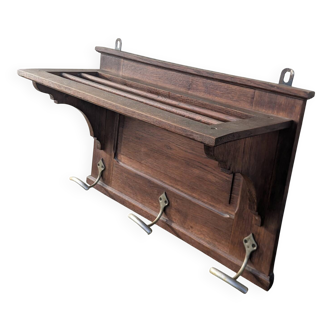 Wall Coat Rack Hat Rack Antique Oak