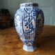 Blue and white baluster vase