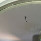 Wall mirror with its aluminum frame, art deco- antique french vintage era