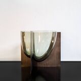 Vase sculpture S509 de Carlo Nason pour Mazzega 1969