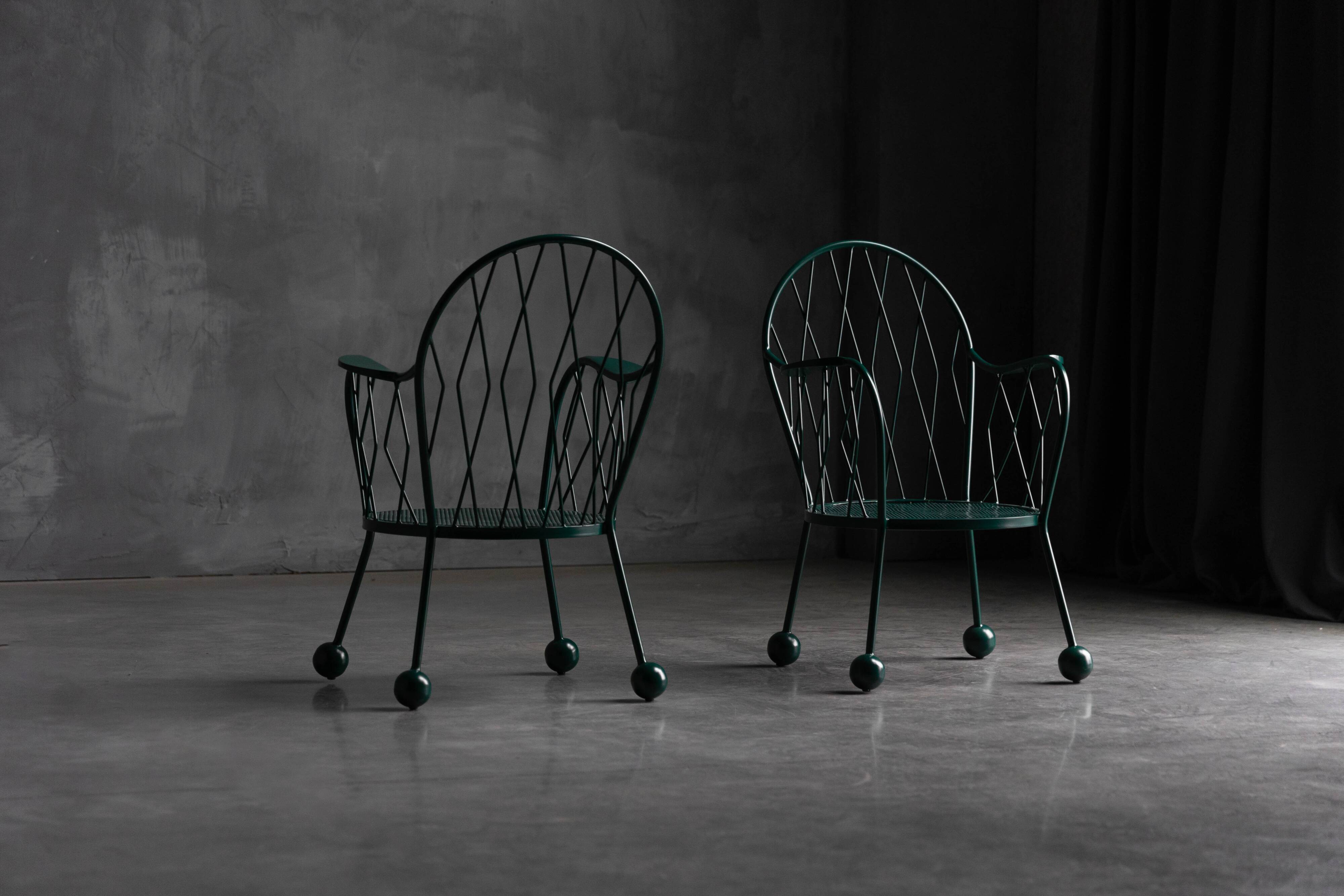 Sculptural Garden Armchairs, France, 1950s