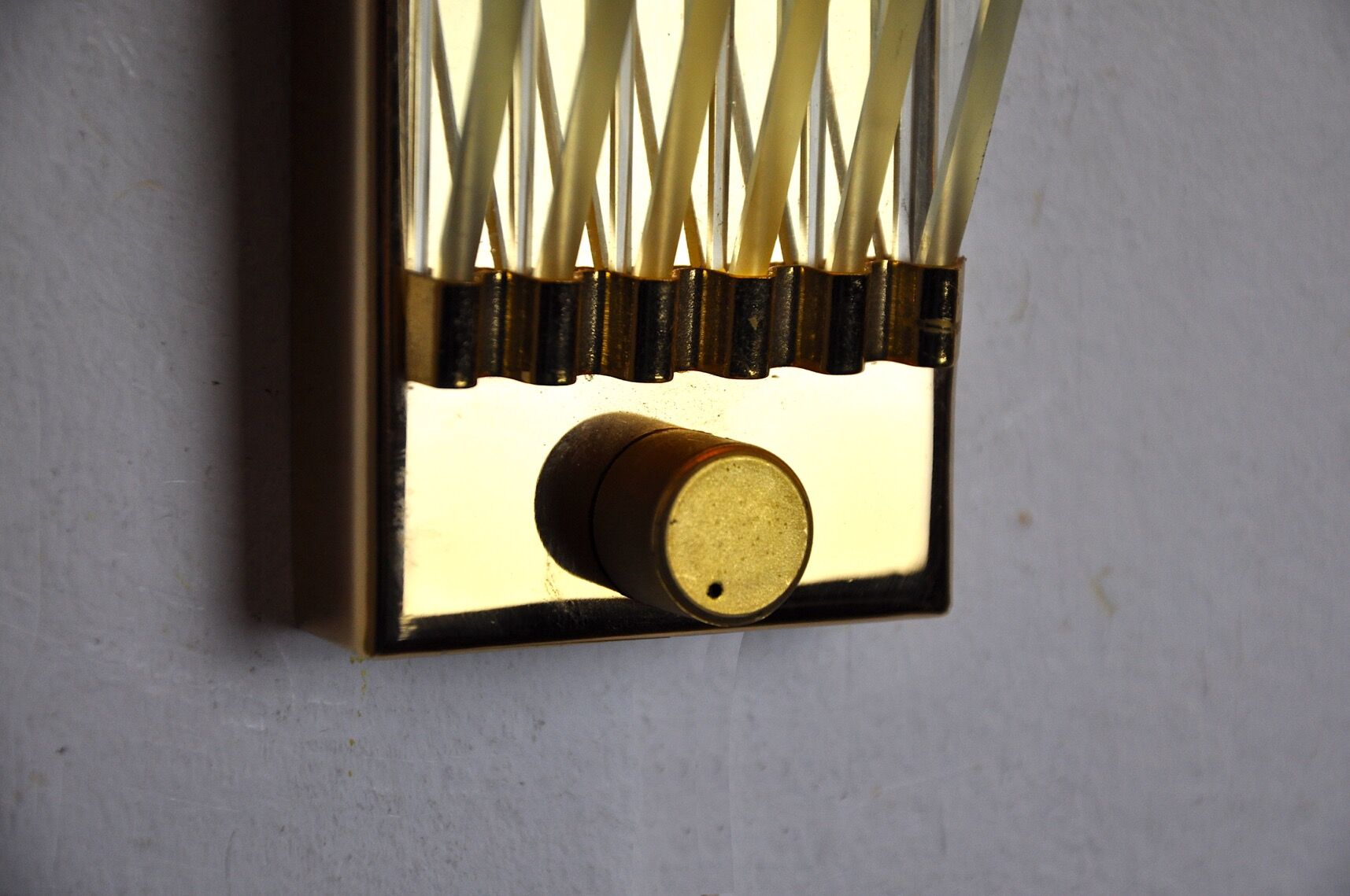 Wall lamp Regency half-moon, Italy, 1970