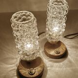 Pair Bubble Glass Scandinavian lights