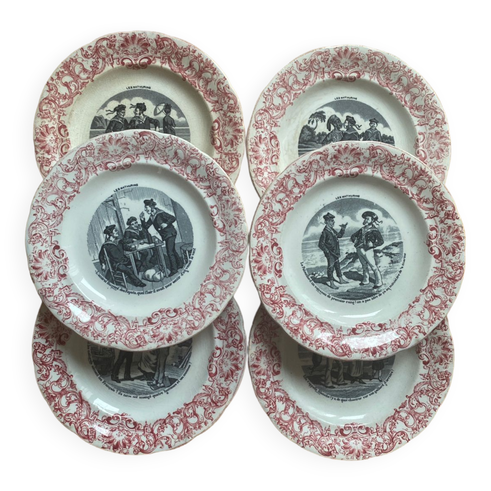 Gien dessert plate series