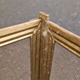 Brass fire screen