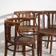 Antique armchairs with armrests (circa 1920). Set of 4 pieces no. 3
