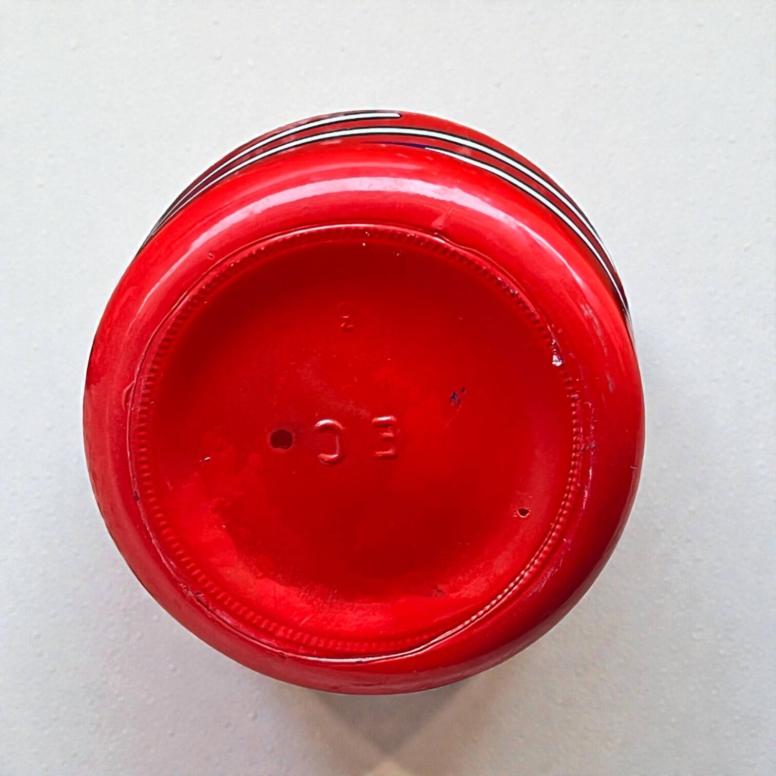 Bottle Lacryma Christi red Beccaro Italy 1970s Pop Art Space Age