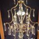 Chandelier with tassels and cage