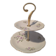 Vintage cake stand in Berry porcelain (CNP) - Violet decoration