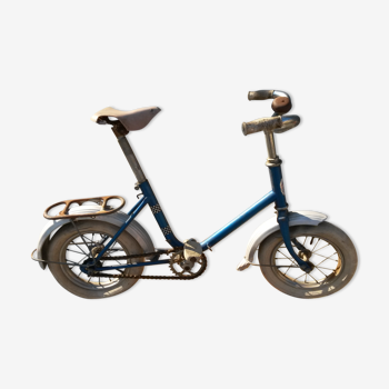 Vélo ancien enfant roue à flans blanc