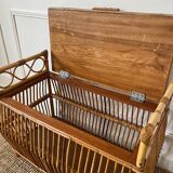 Vintage Rattan Toy Box