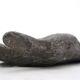 Cast iron silver-coloured catchall in the shape of a hand, 1970s sculpture.