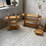 4 solid elm shelves Maison Regain