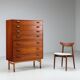 Commode Borge Mogensen en teck Soborg Mobelfabrik Danemark 1960