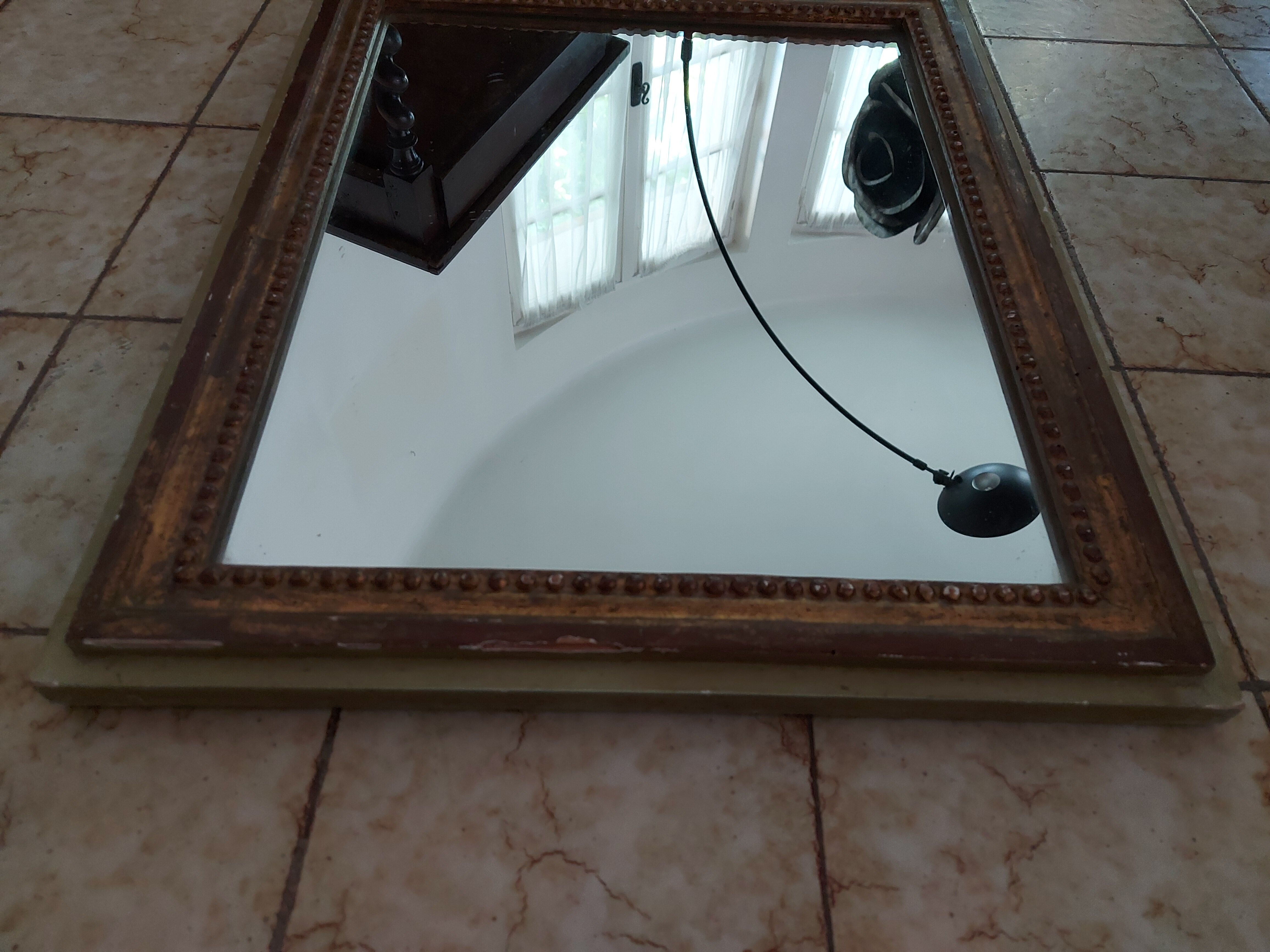 Louis XVI-style wooden mirror  50x60cm