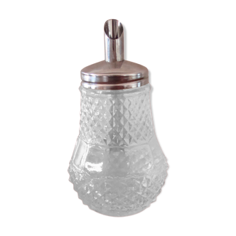 Sucrier verseur vintage en verre