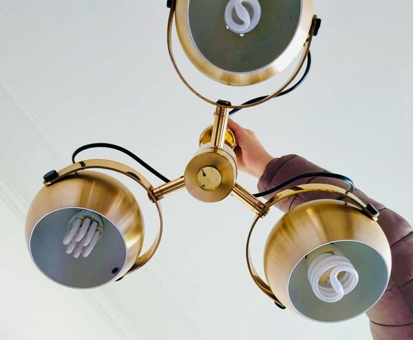 Lustre vintage Goffredo Reggiani, années 70