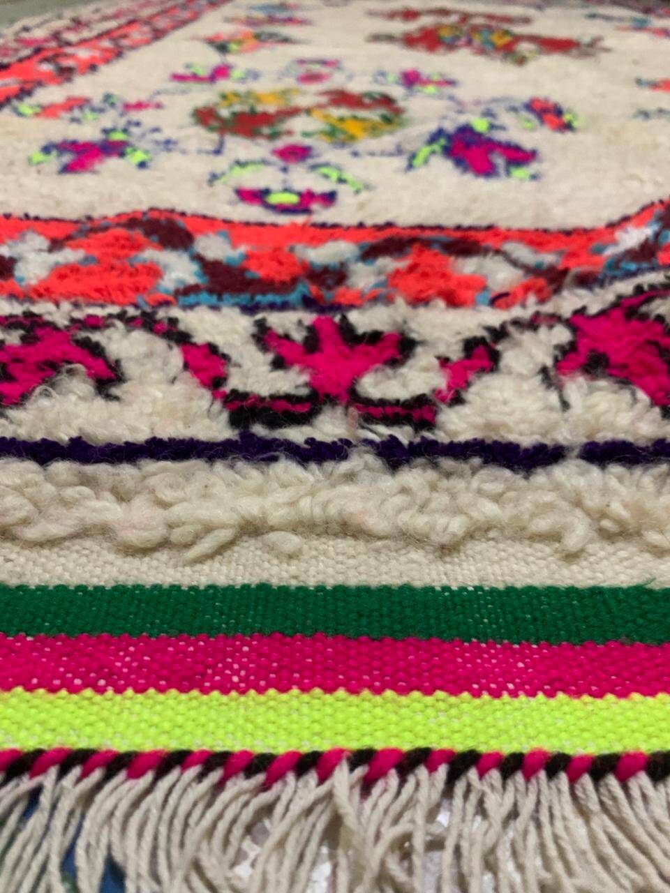 Traditional handmade Bni Ouarin rug size 300x150 cm