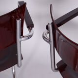 Set of two restored beech bauhaus armchairs by Mart Stam, Robert Slezak, Czechia, 1930s