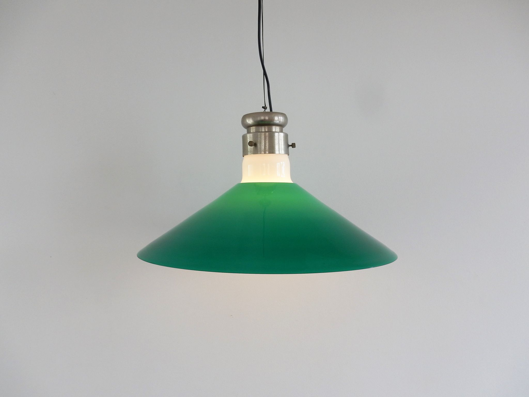 Murano glass pendant lamp by Alessandro Pianon, for Vistosi, Italy 1960