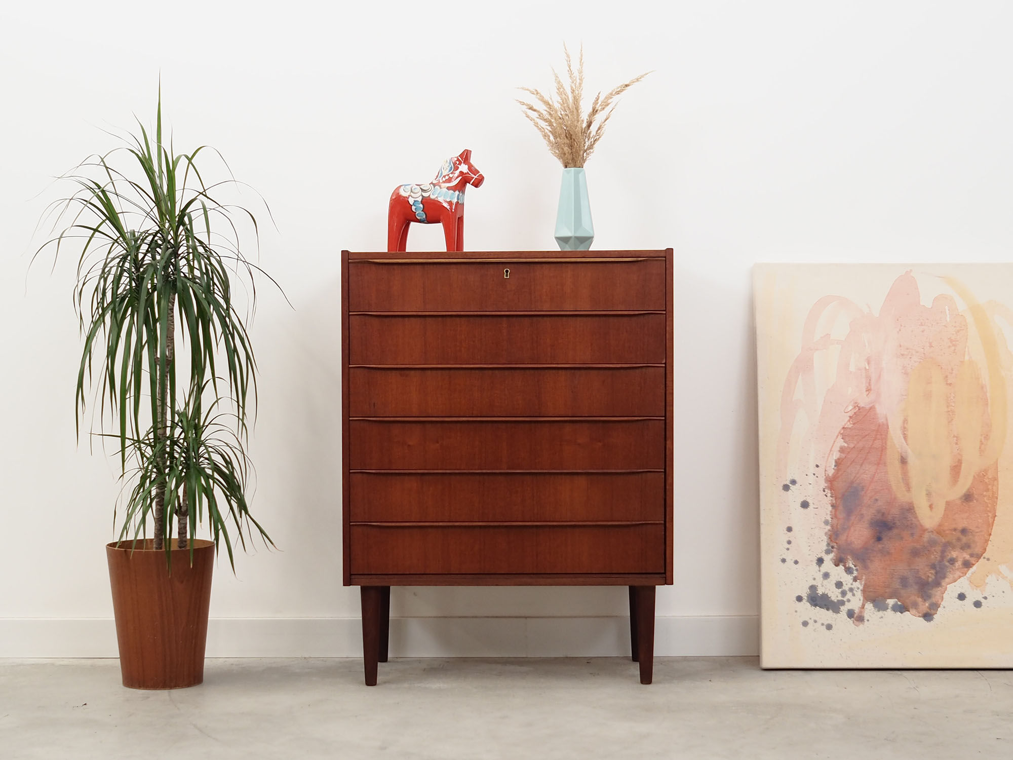 Teak chest of drawers, Danish design, 60's, production: Denmark