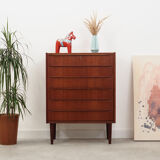 Teak chest of drawers, Danish design, 60's, production: Denmark