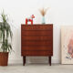 Commode en teck, design danois, années 60, production: Danemark