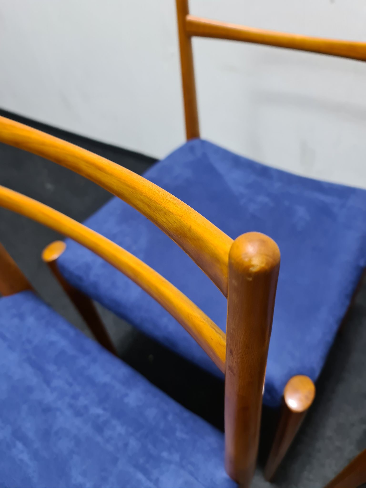 A set of four vintage dining chairs by Lubke Germany