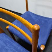 A set of four vintage dining chairs by Lubke Germany