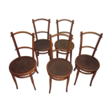 Set of 5 bistro chairs from the 30s