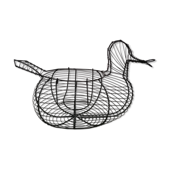 Graphic wire duck basket