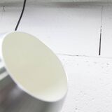 Pair of functional 70's aluminum ball pendants