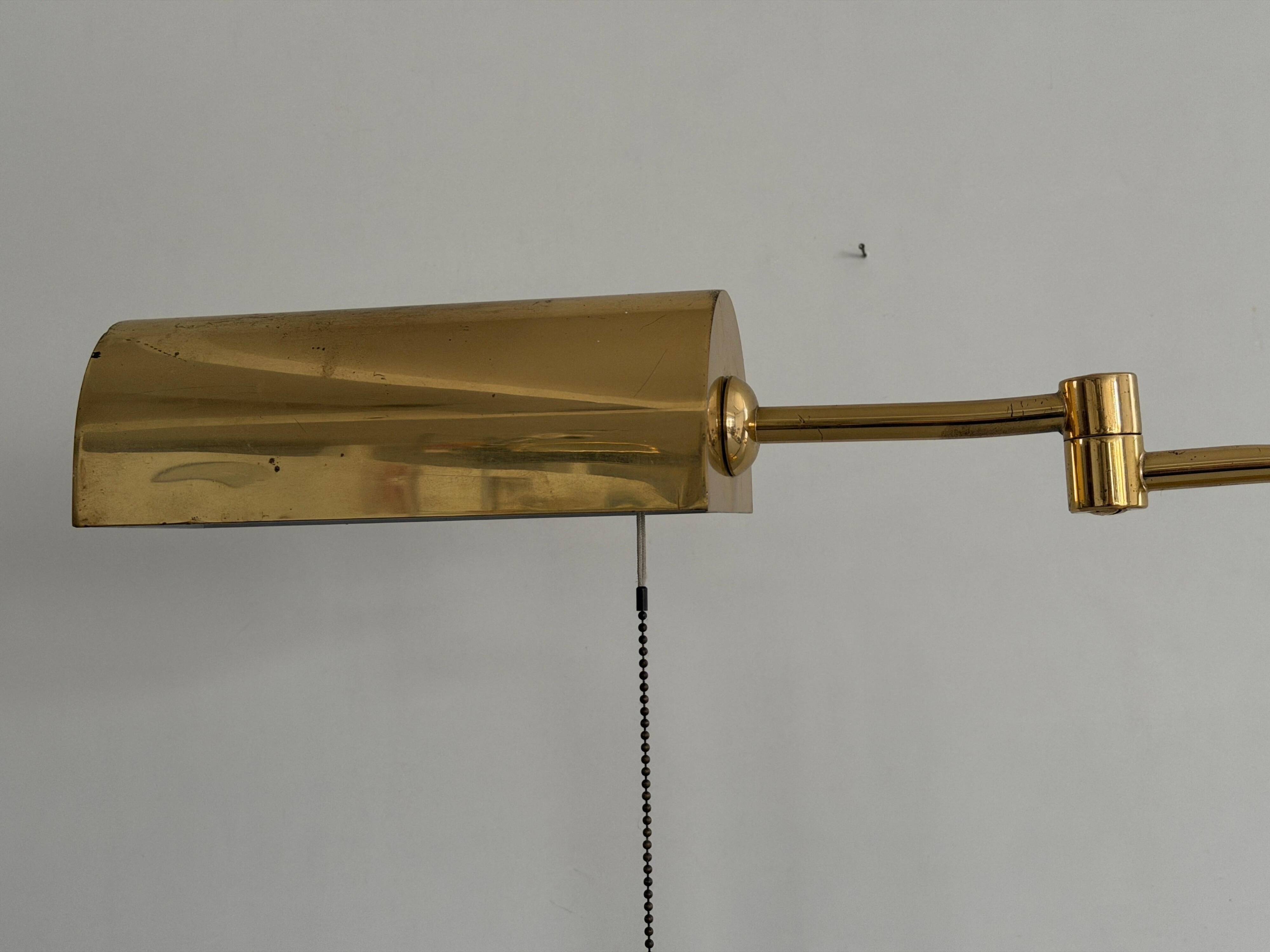 Brass table lamp by Florian Schulz, 1960s, Germany.