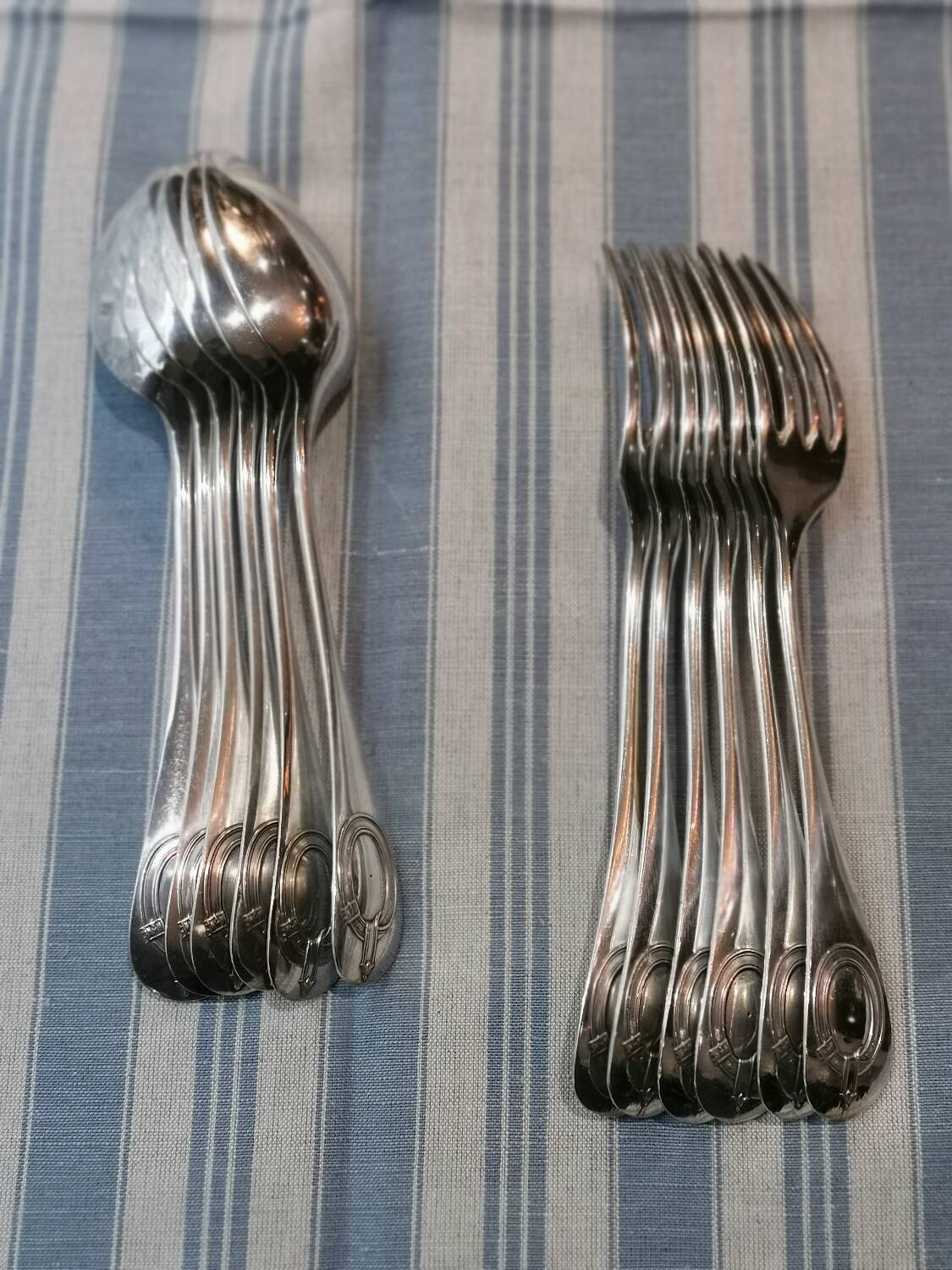 6 Fourchettes & 6 C.A.S métal argenté