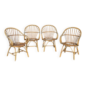 set de 4 fauteuils en