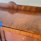 Original Art Deco Figured Walnut Display Cabinet Cabriole Legs 1930s
