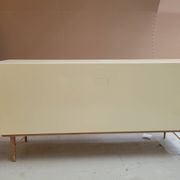 Enfilade Capri, low buffet in lacquer and rattan, brand Red Edition.