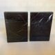 Pair of marble and onyx art deco bookends