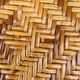 Paire de tabourets hauts en rotin et osier
