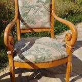 Three Restoration style armchairs