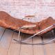 Mid-Century Rocking Reclining Armchair in Chrome by Lama, France, 1960s