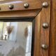 Miroir 1900 bois à clous